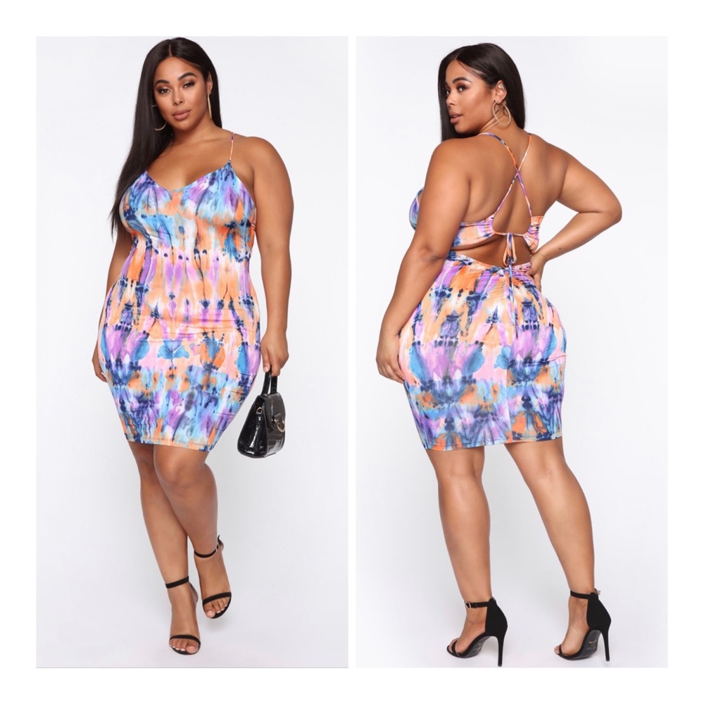 Fashion Nova Feeling Crazy Tye Dye Dress